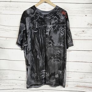 Affliction | Chracoal Reaper Print Shirt